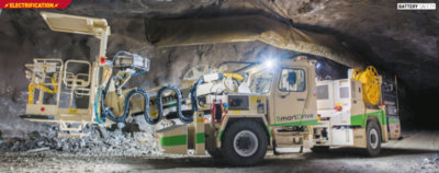 Smart Drive tunneling vehicle in a tunnel battery safety